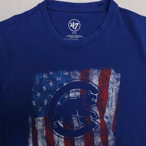Chicago Bears 47 Crew Neck Short Sleeve Football T Shirt Mens Size M Blue